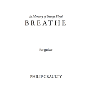 The title page to the score of Breathe.